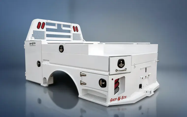 Shop-N-Box™ patented roll-out truck toolbox and bed organization system