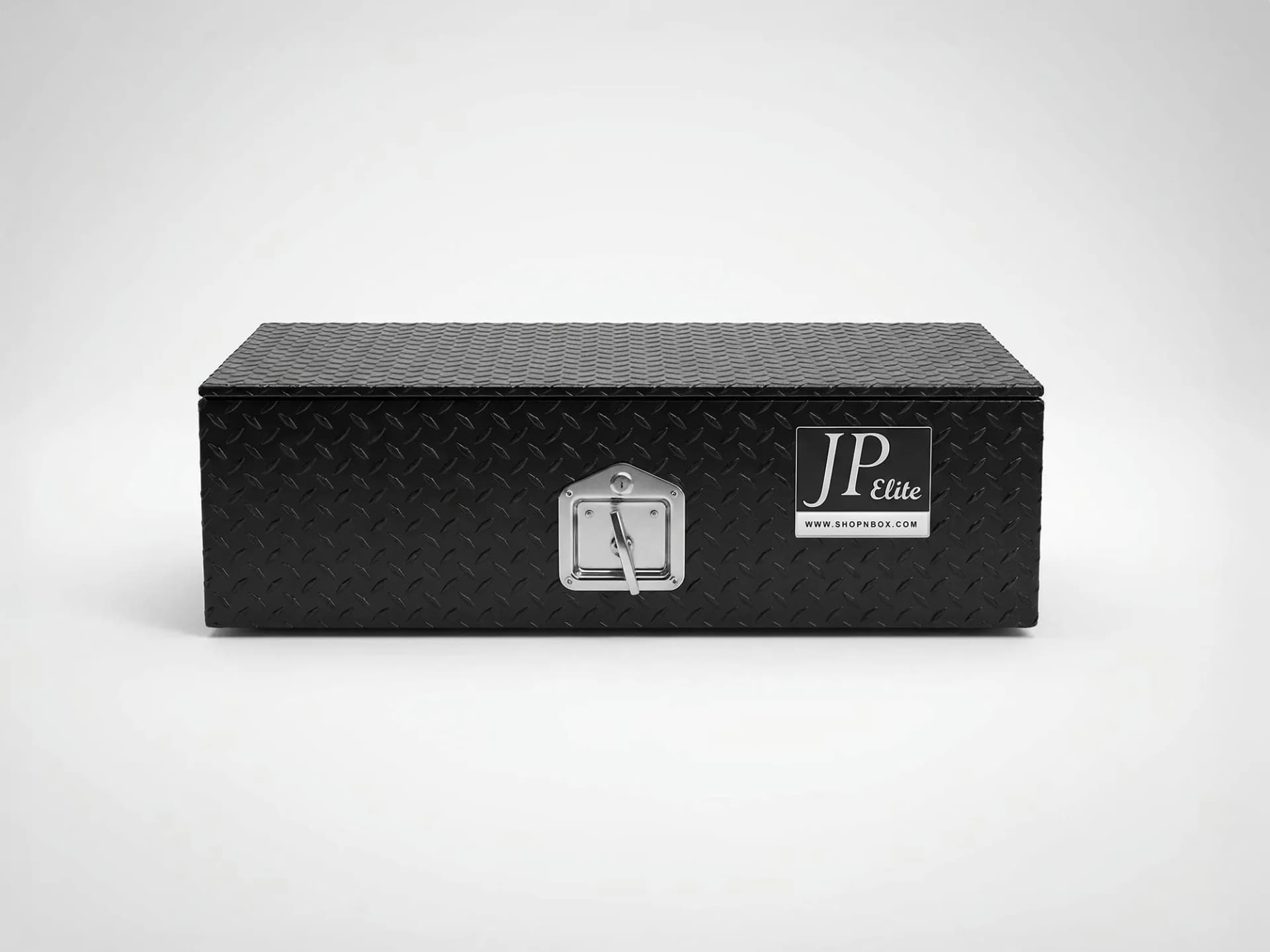 Shop-N-Box™ JP Elite 40 low-profile truck toolbox at 10 inches high with roll-out tray system