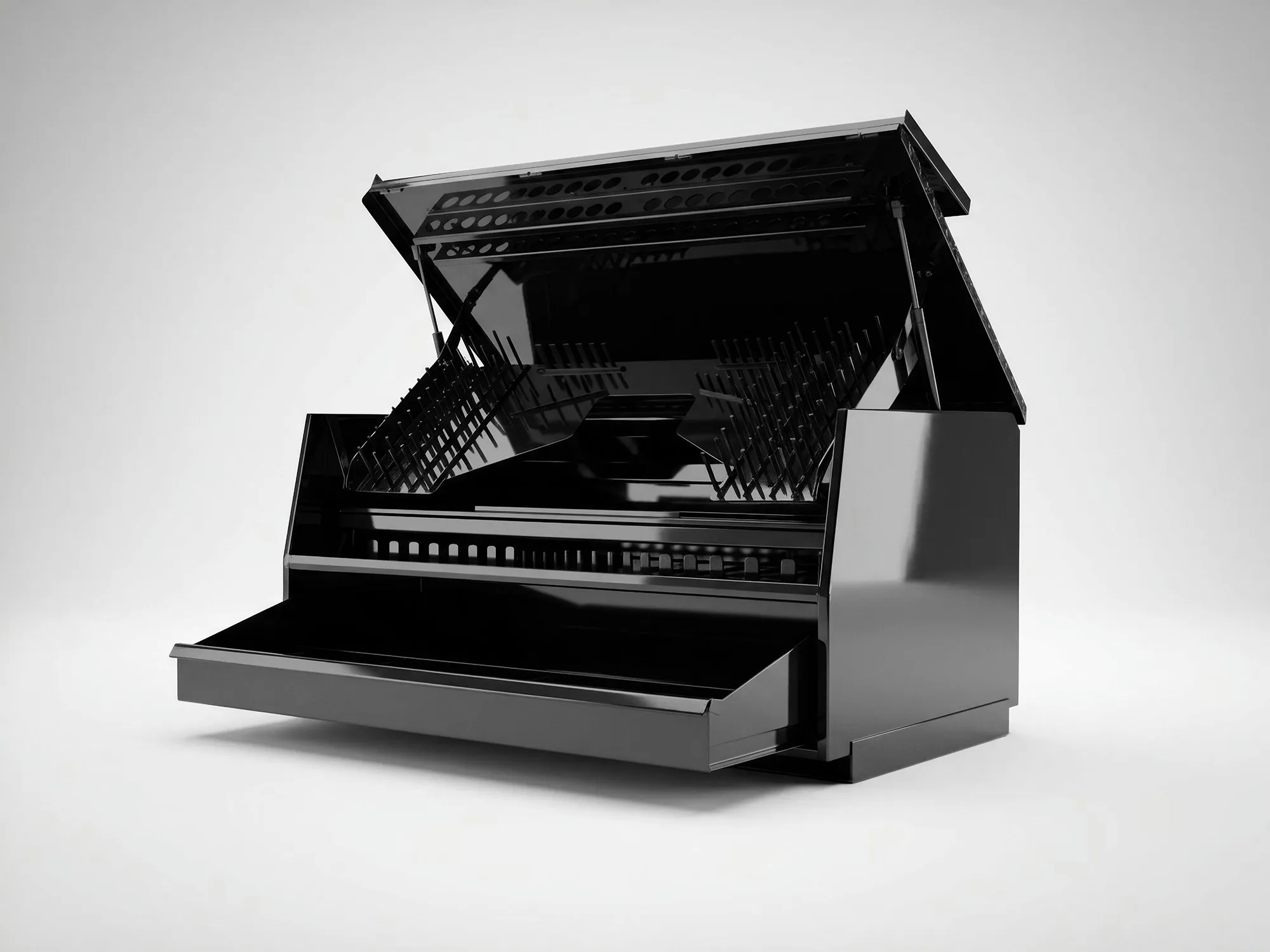 Shop-N-Box™ JP Elite Super 40 heavy-duty truck toolbox with 24-inch deep storage drawer as mobile workstation