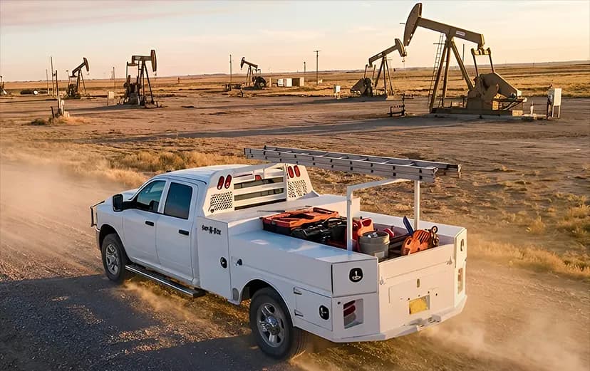 Shop-N-Box™ patented roll-out truck toolbox and bed organization system