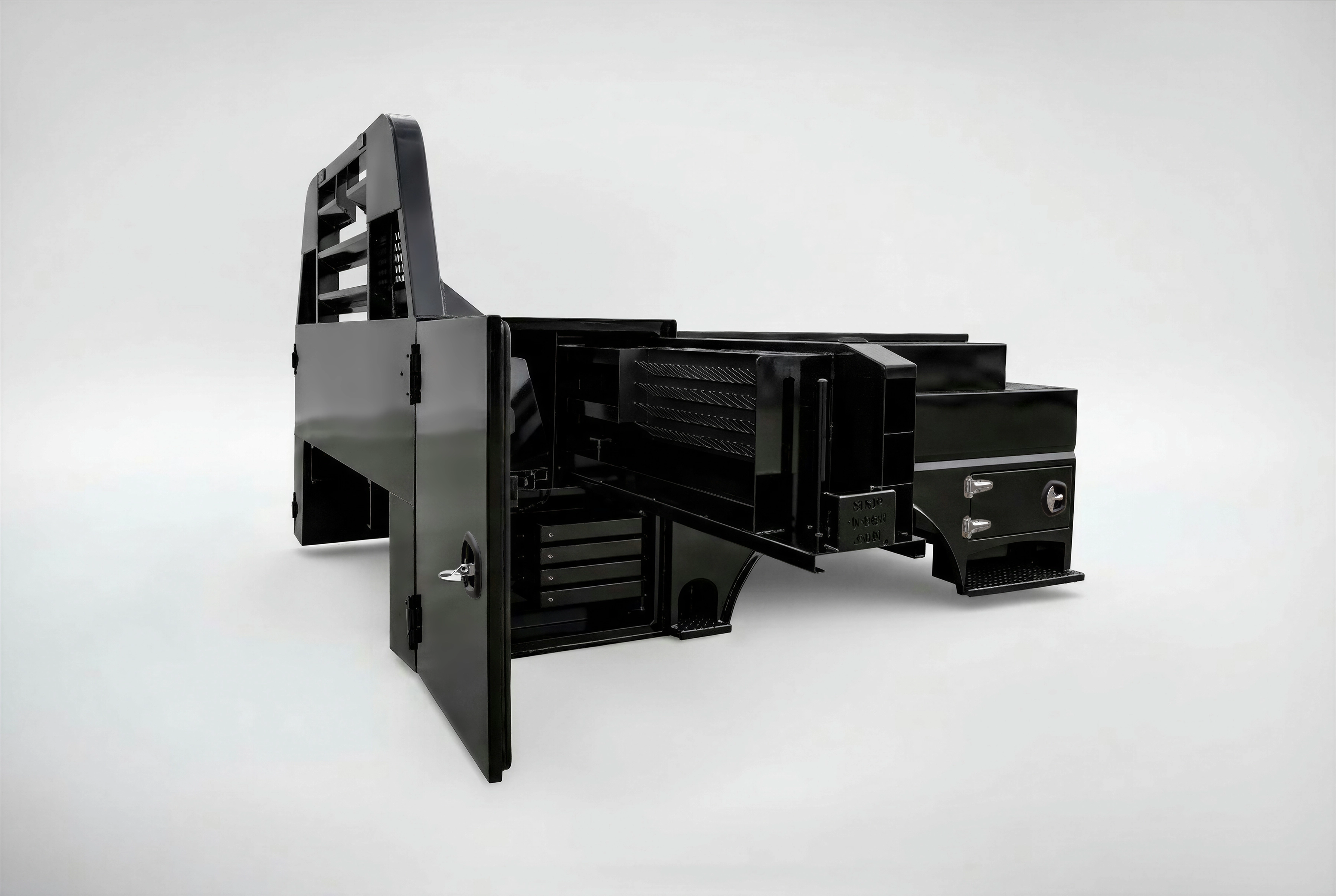 Legend Bed drawers extended